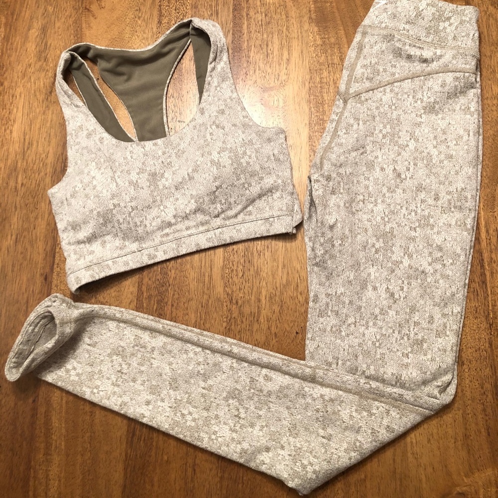 Gymshark Green Fleur Set (NEW)